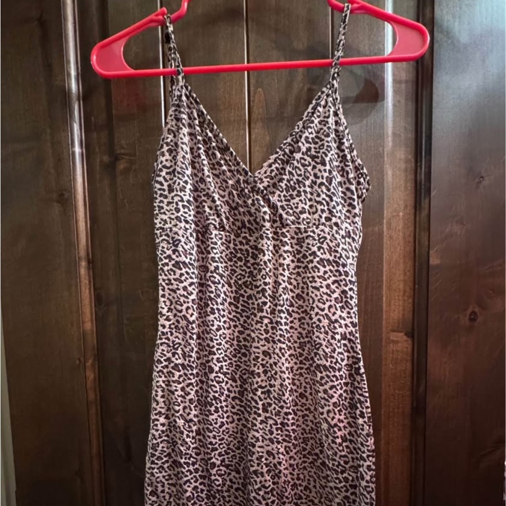 SHEIN Animal Print Mini Dress